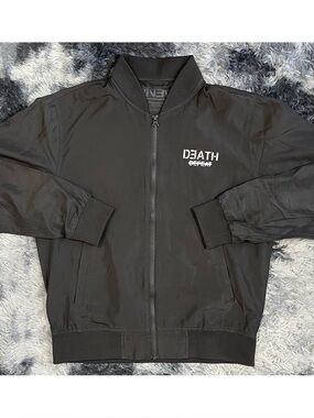 Eminem Death Before Defeat Black Lightweight Bomber Jacket